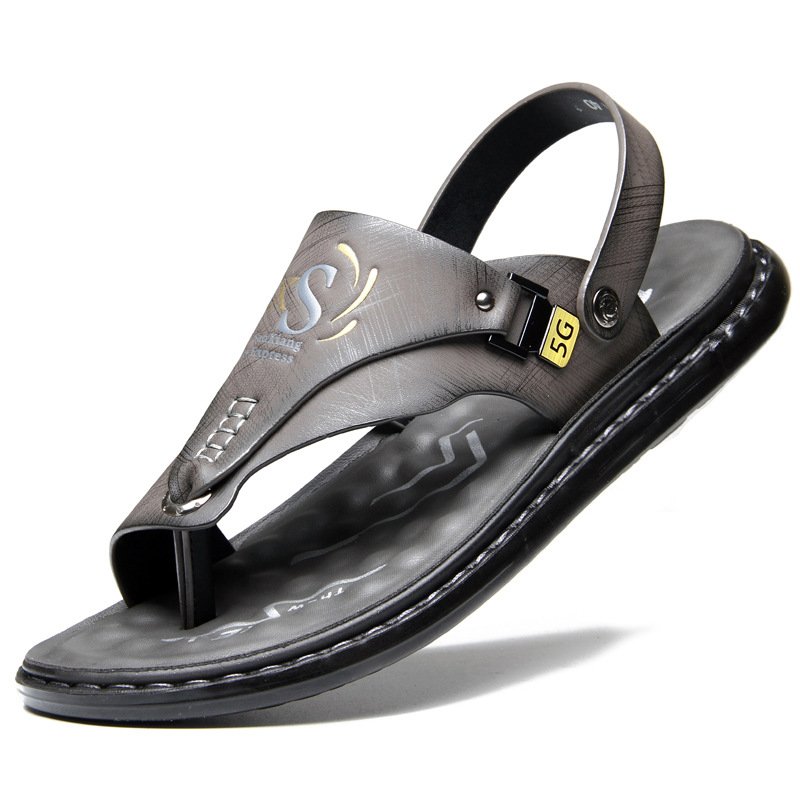 Men's Fashion Latex Soft Bottom Flip Sandals - Image 1