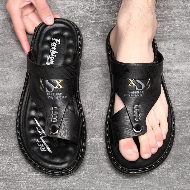Men's Fashion Latex Soft Bottom Flip Sandals - Image 2