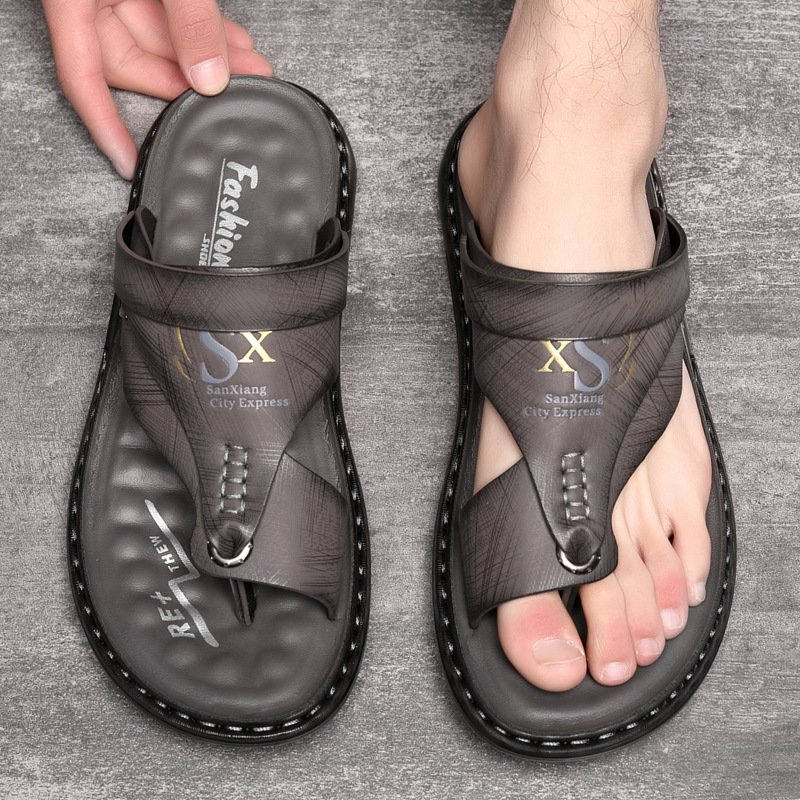 Men's Fashion Latex Soft Bottom Flip Sandals - Image 4