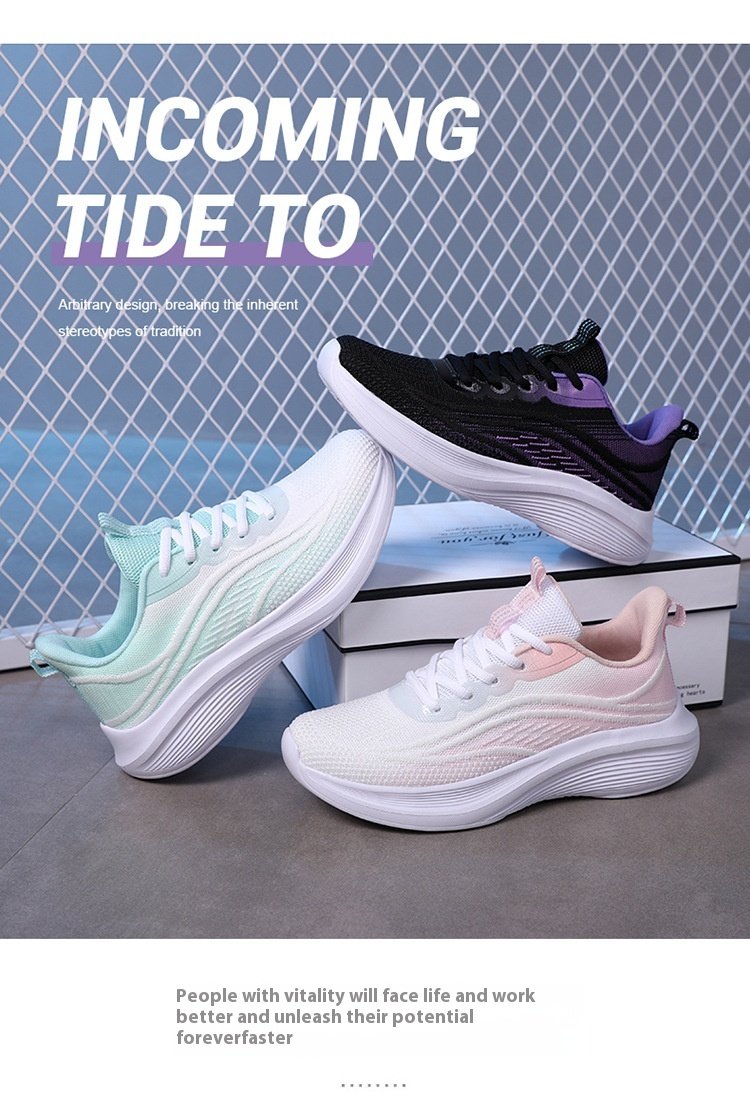 Breathable Lightweight Shock-Absorbing Sneakers Image 17