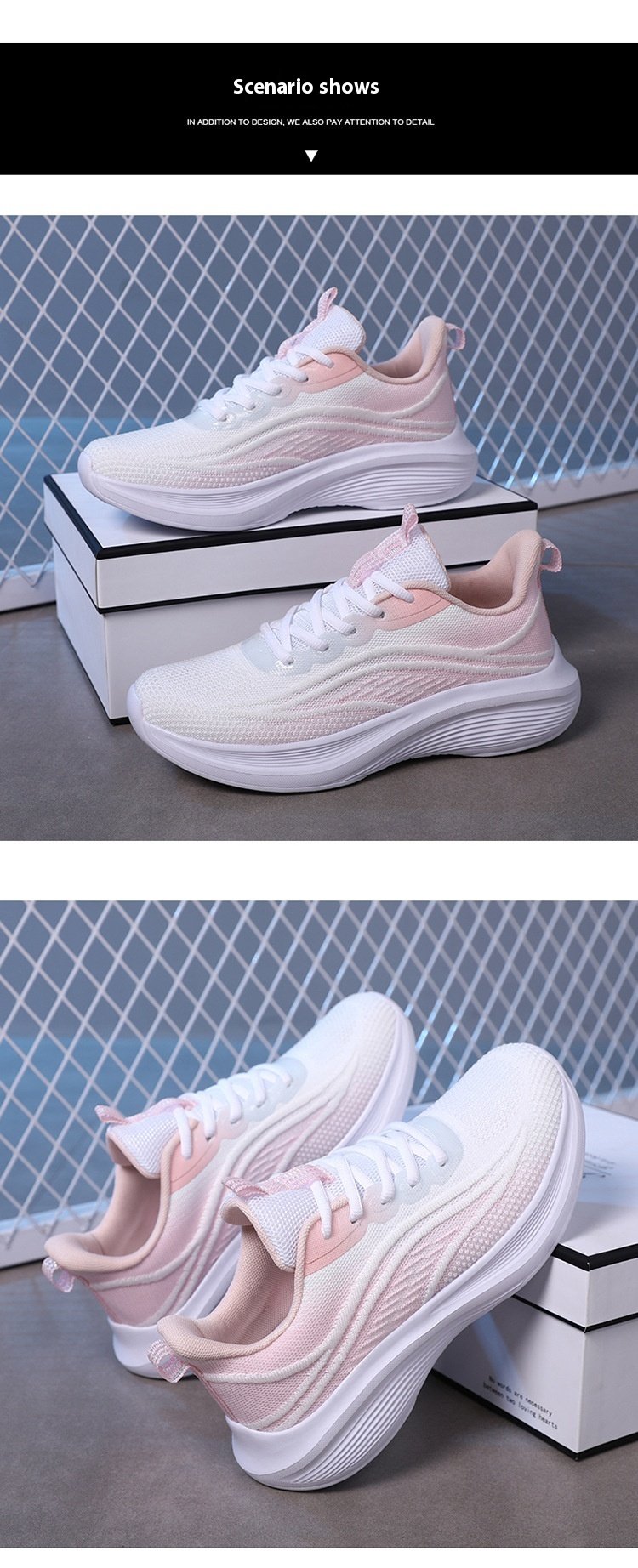 Breathable Lightweight Shock-Absorbing Sneakers Image 20
