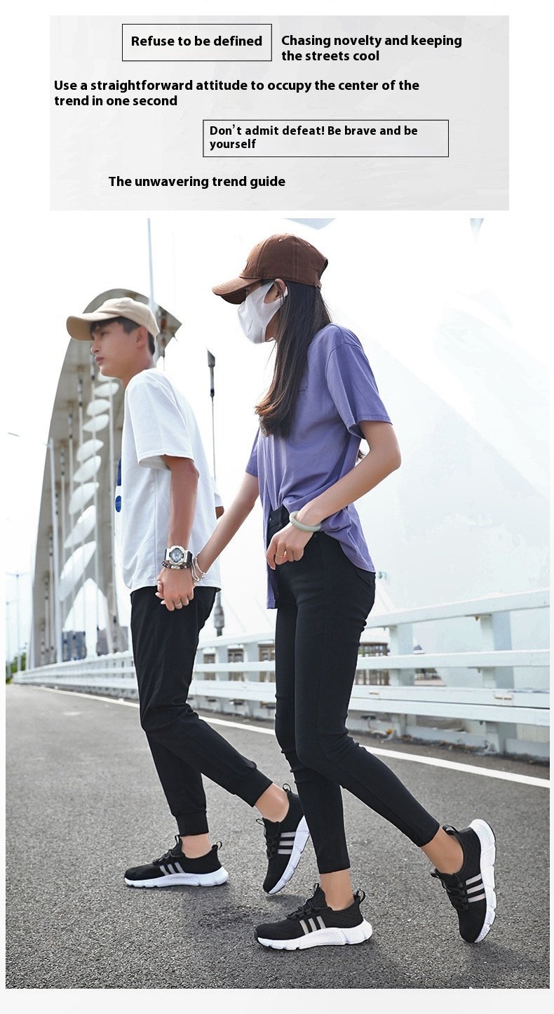 Breathable Soft Bottom Casual Men's Shoes - Close Up