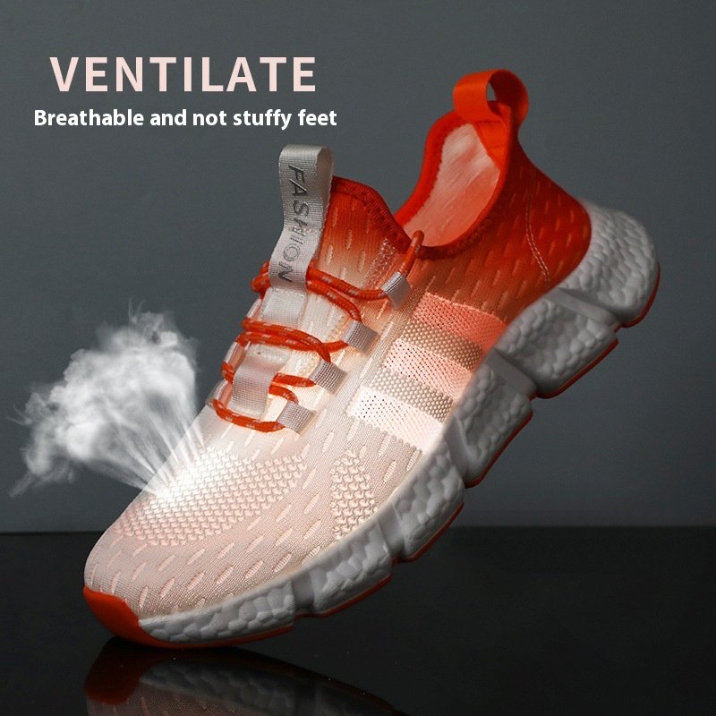 Breathable Soft Bottom Casual Men's Shoes - From Above