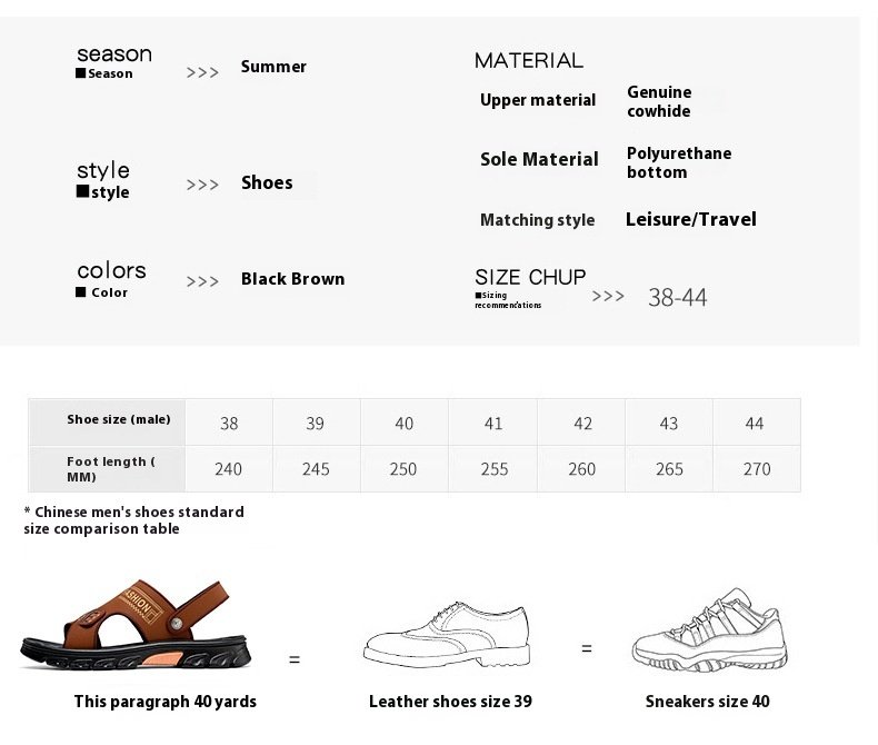 Men's Summer Sandals Image 1