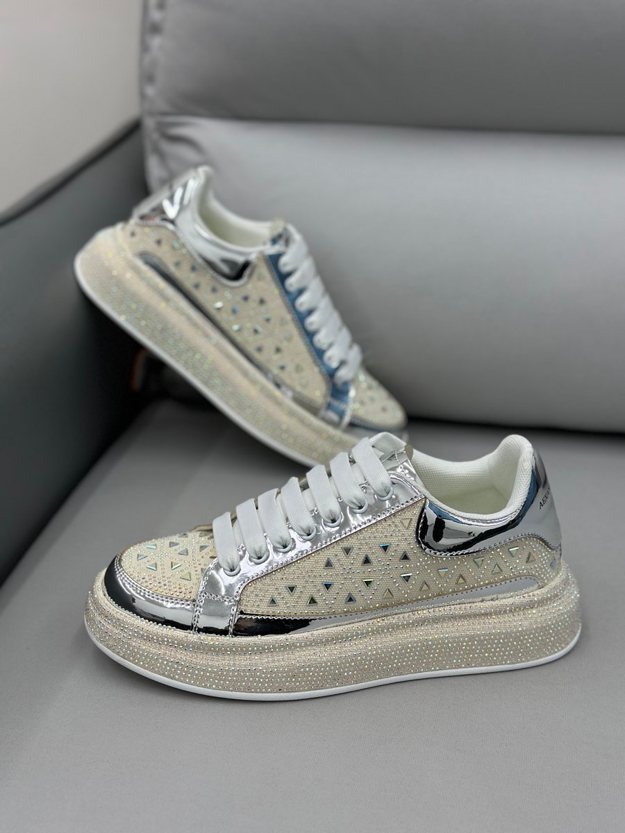 Green Rhinestone Platform Shoes