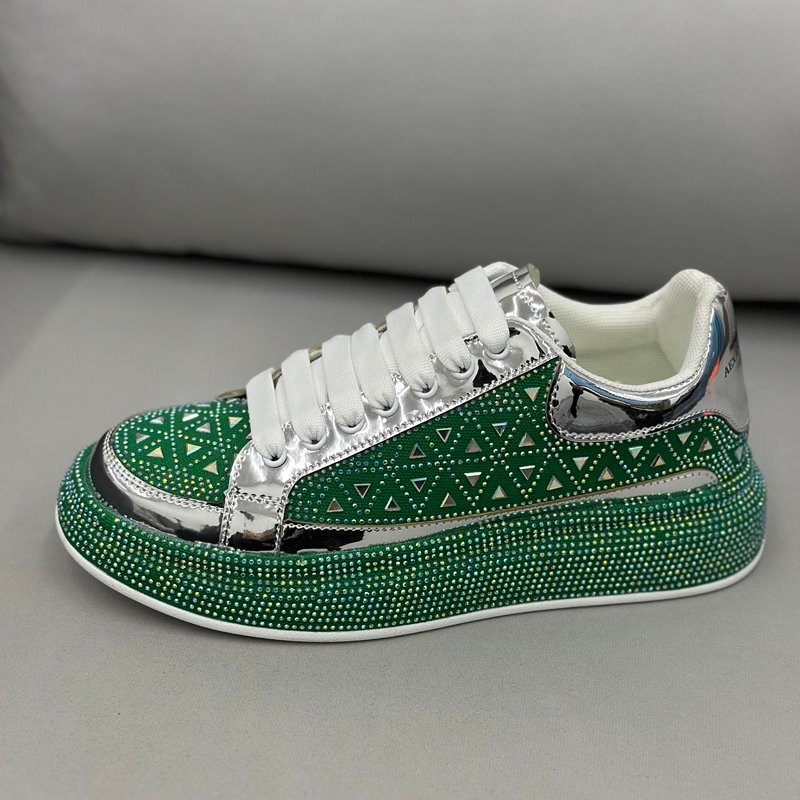 Black Rhinestone Platform Shoes