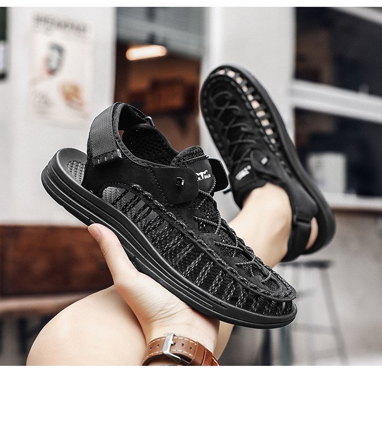 Durable PU leather sandals