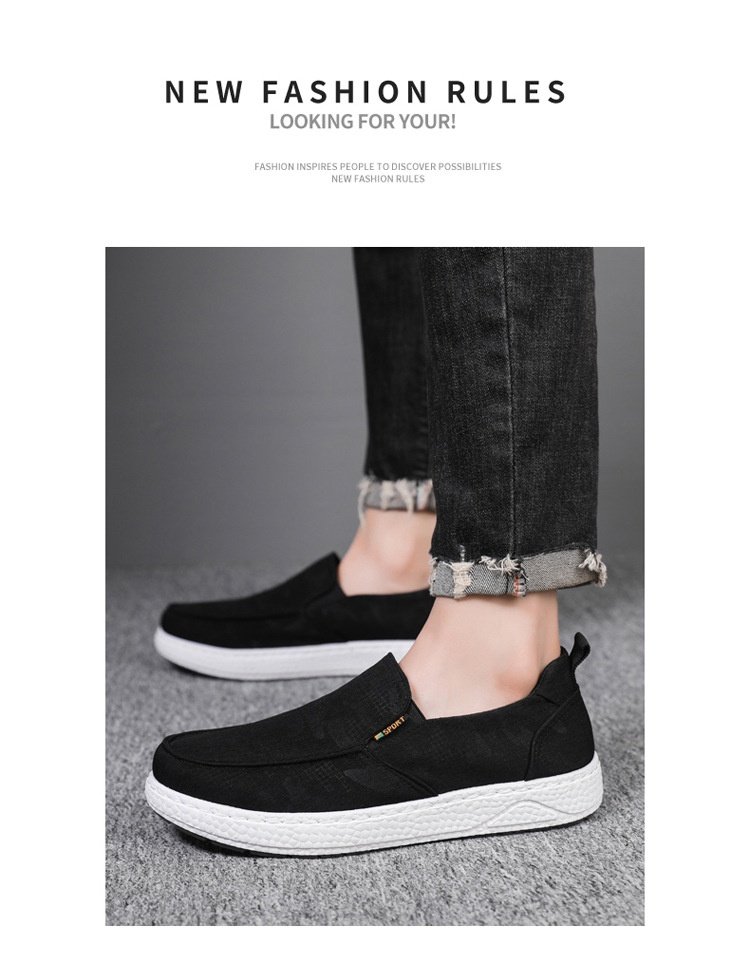 Men's Fashionable Breathable Canvas Shoes - Image 9