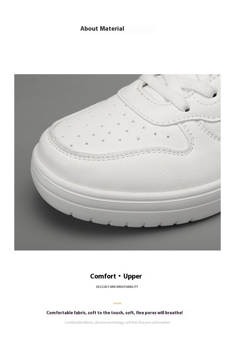 Men's Classic White Low-Top Sneakers Image 6