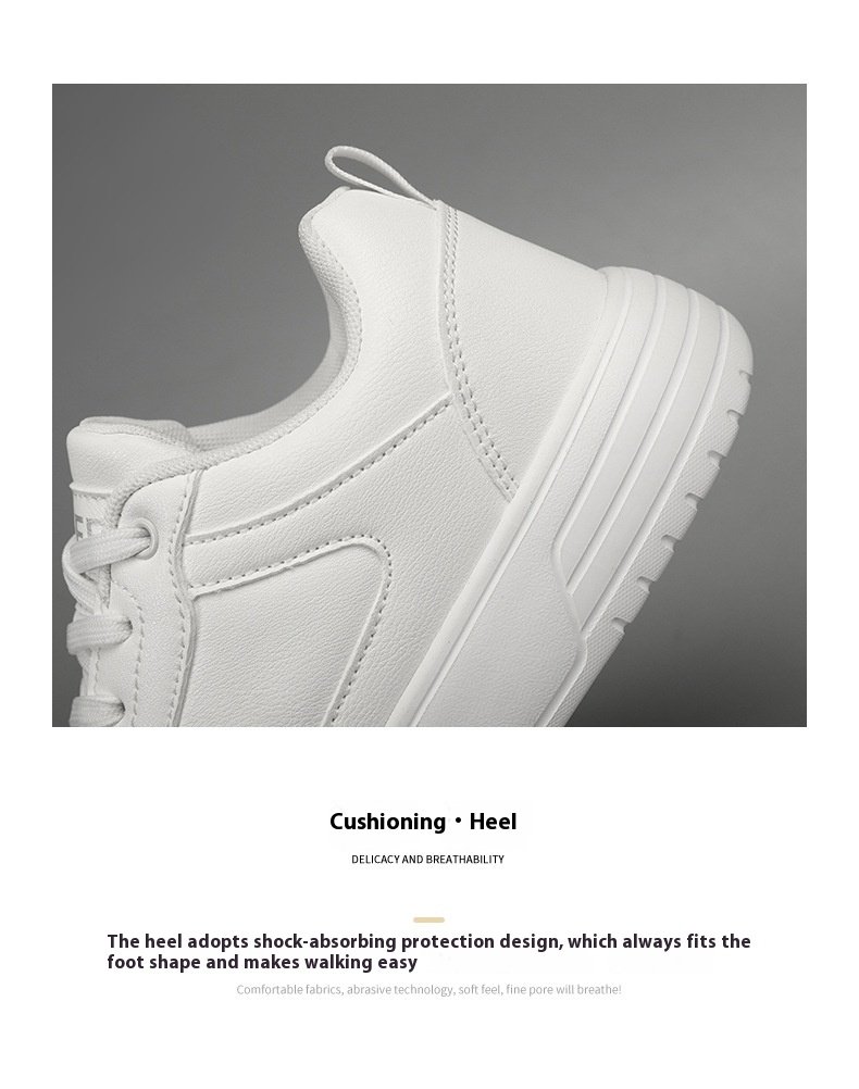 Men's Classic White Low-Top Sneakers Image 7
